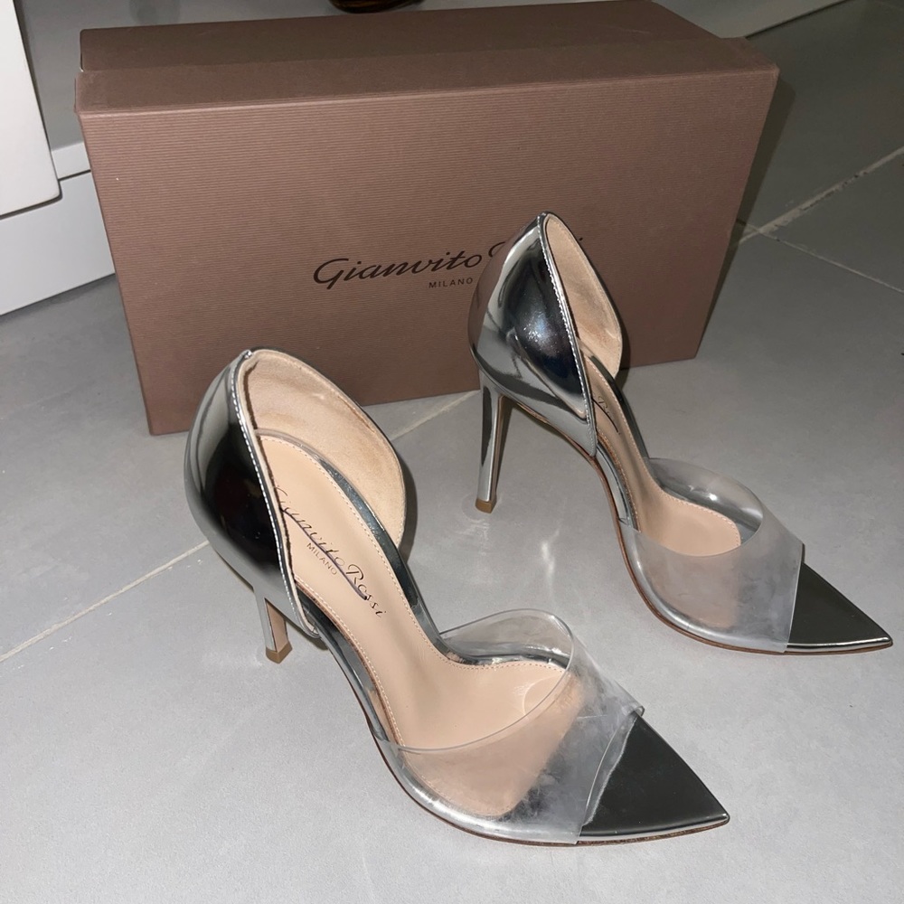Gianvito Rossi bree leather & vinyl - Picture 10 of 16